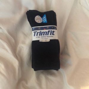 3 Pair Cotton-Spandex Navy Knee-High Socks